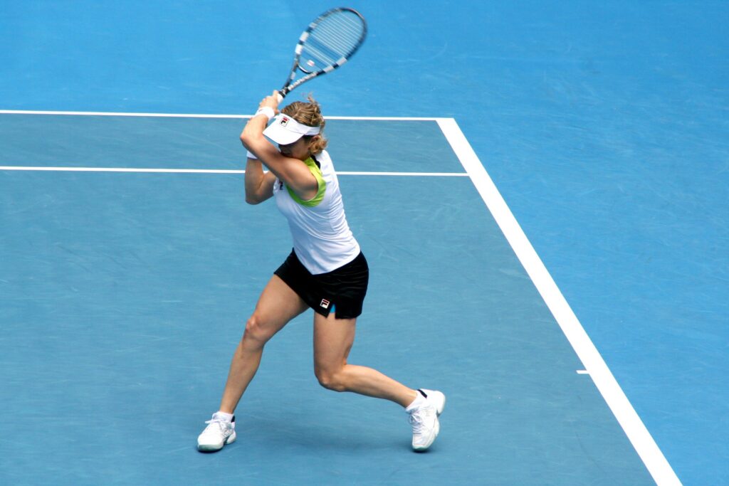 double handed backhand